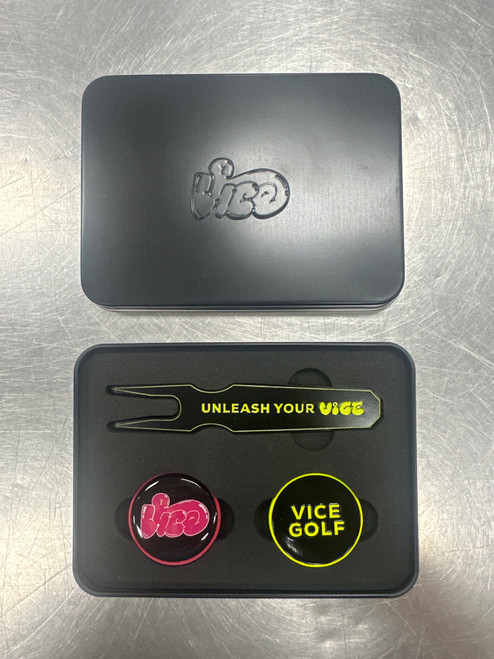 Vist Large View of Product Image Which is NEW Vice DIVOT TOOL/BALL MARKER SET Golf Accessory