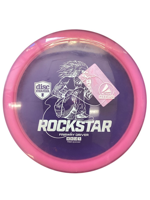 Vist Large View of Product Image Which is Used Discmania ROCKSTAR Disc Golf Driver Pink 175g