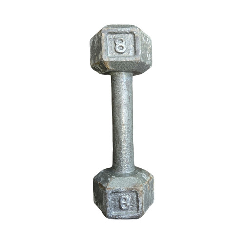 Vist Large View of Product Image Which is Used 8 LB HEX DUMBBELL Hex Dumbbell (Each) 8 lb