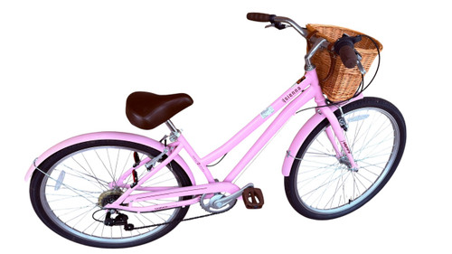 Vist Large View of Product Image Which is Used Huffy SIENNA Comfort Bike Womens Pink 17-18" - MD  Frame