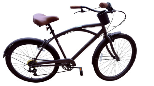 Vist Large View of Product Image Which is Used Kent 2600 BAYSIDE Cruiser Bike Mens Charcoal 43-47cm - 17-18" - MD Frame