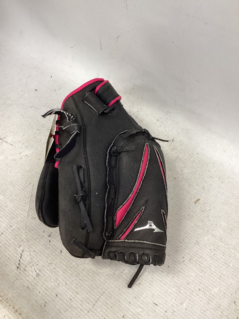 Vist Large View of Product Image Which is Used Mizuno FINCH BB/SB Glove RH Throw Black 11 1/2"