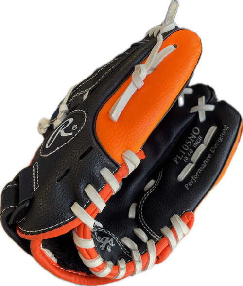 Vist Large View of Product Image Which is Used Rawlings PLAYER SERIES Baseball Glove RH Throw Orange 10 1/2"
