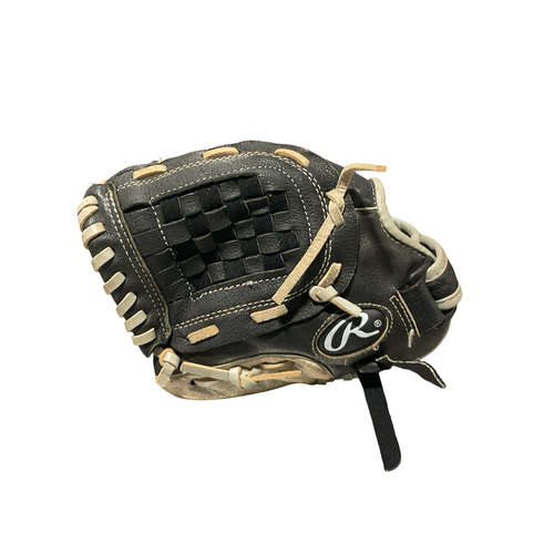 Vist Large View of Product Image Which is Used Rawlings MARK OF A PRO BB/SB Glove LH Throw Black 10 1/2"
