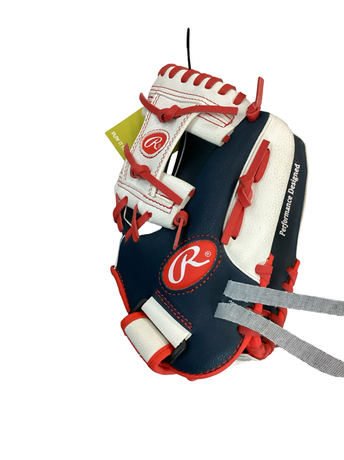 Vist Large View of Product Image Which is Used Rawlings PLAYERS SERIES BB/SB Glove RH Throw Navy Blue 11"