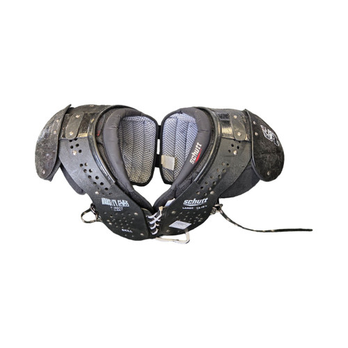 Vist Large View of Product Image Which is Used Schutt VARSITY FLEX 4.0 SKILL FB SHOULDER PADS FB Shoulder Pads Black LG