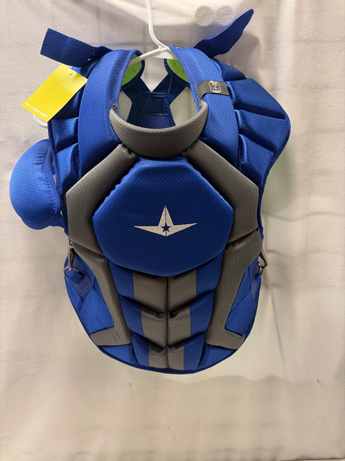 Vist Large View of Product Image Which is Used All-Star SYSTEMSEVEN CHEST PROTECTOR Catchers Chest Protector Navy Blue Intermed