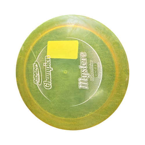 Vist Large View of Product Image Which is Used Innova MYSTERE CHAMPION DRIVER Disc Golf Driver Yellow