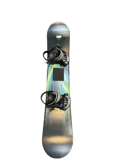 Vist Large View of Product Image Which is Used AGGRESSION 148CM Mens Board/Bindings Black And Neon Green 148 cm