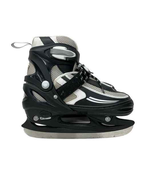 Vist Large View of Product Image Which is Used Lake Placid ADJUSTABLE SKATES Junior Hockey Skate Adjustable