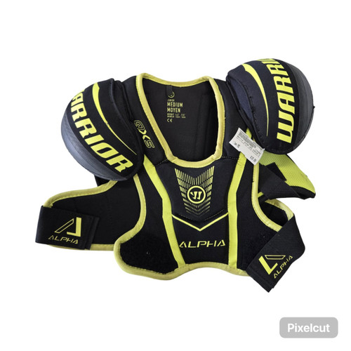 Vist Large View of Product Image Which is Used Warrior ALPHA QX5 JUNIOR SHOULDER PADS Junior Shoulder Pads MD