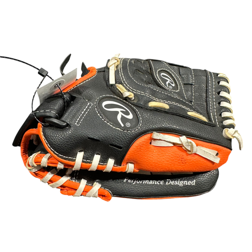 Vist Large View of Product Image Which is Used Rawlings PL105NO BB/SB Glove RH Throw Black 10 1/2"
