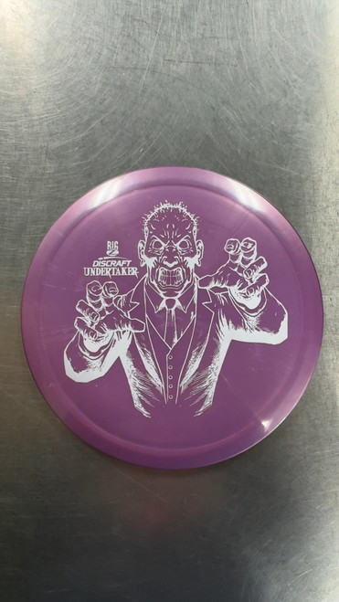 Vist Large View of Product Image Which is Used Discraft BIG Z UNDERTAKER Disc Golf Driver Purple