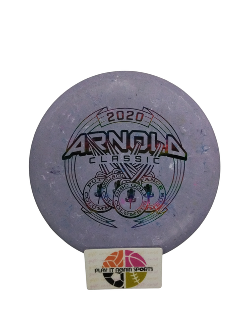 Vist Large View of Product Image Which is Used Discraft BUZZZ Disc Golf Mid Range Navy Blue