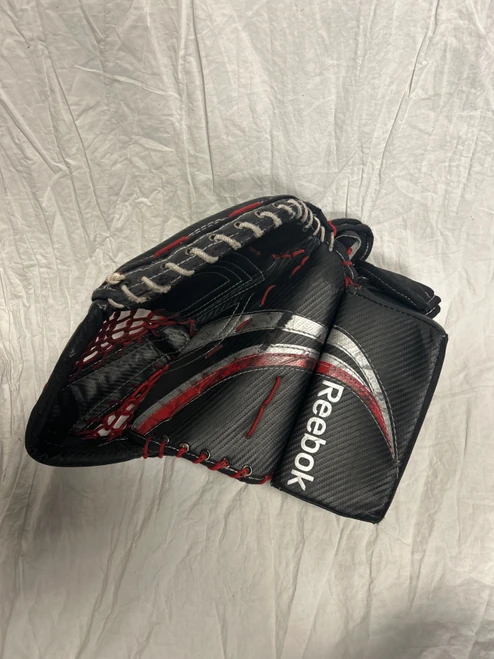 Vist Large View of Product Image Which is Used Reebok 7K Senior Goalie Catcher Black