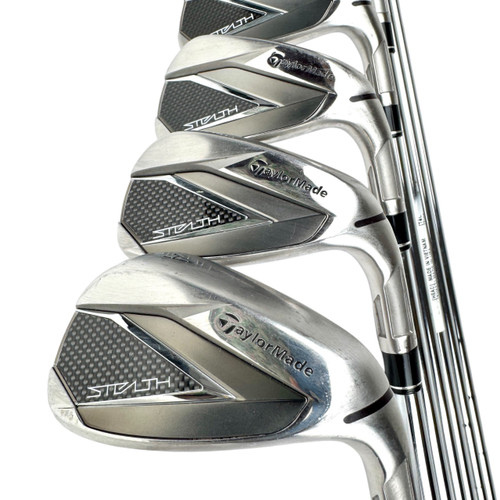 Vist Large View of Product Image Which is Used Taylormade STEALTH Men's RH Iron Set 5I-AW Regular Flex Steel Shaft