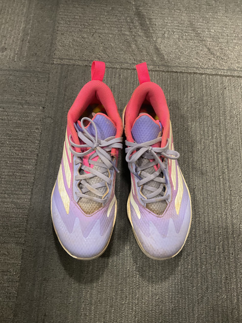 Vist Large View of Product Image Which is Used Adidas ADIZERO IMPACT BB/SB Cleats Purple And Pink Senior 7