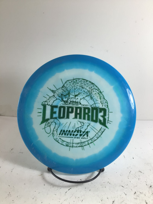Vist Large View of Product Image Which is Used Innova HALO STAR LEOPARD3 Disc Golf Driver Royal Blue 173g