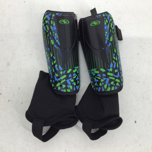 Vist Large View of Product Image Which is Used ATHLETIC WORKS YTH SM SHIN GUARDS Soccer Shin Guards Youth Black SM