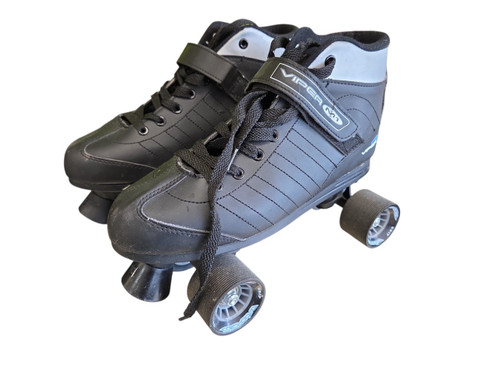 Vist Large View of Product Image Which is Used Viper M1 Senior Roller Quad Skates Black Senior 10