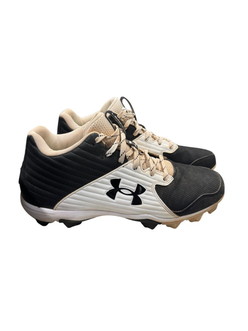 Vist Large View of Product Image Which is Used Under Armour LEADOFF MID BB/SB Cleats Black Senior 10