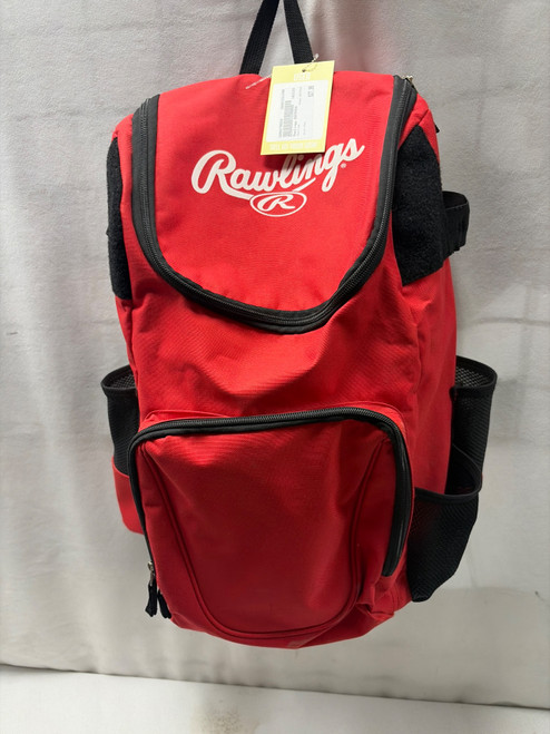 Vist Large View of Product Image Which is Used Rawlings BATPACK BB/SB Player Backpack Red