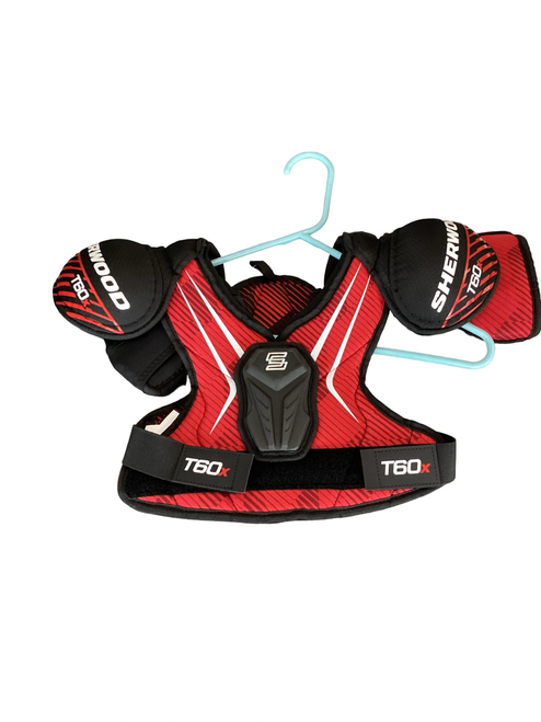 Vist Large View of Product Image Which is New Sher-wood T60X SHOULDER PAD Youth Shoulder Pads