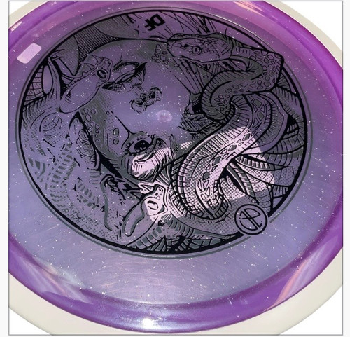 Vist Large View of Product Image Which is Used Axiom INSANITY DRIVER HALLOWEEN Disc Golf Driver Purple