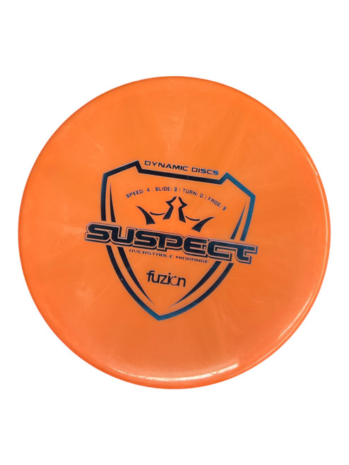 Vist Large View of Product Image Which is Used Dynamic Discs NEW SUSPECT FUZION Disc Golf Mid Range Orange