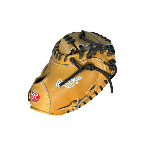 Vist Large View of Product Image Which is Used Rawlings HEART OF THE HIDE CM33 BB/SB Catchers RH Throw Brown 33" NEVER USED