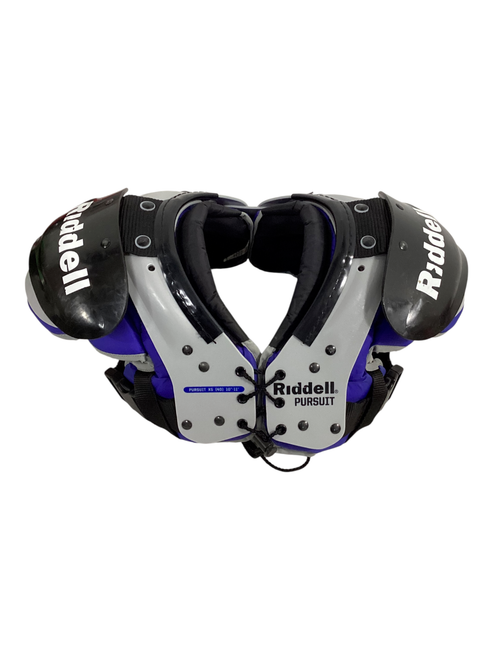 Vist Large View of Product Image Which is Used Riddell PURSUIT Football Shoulder Pads Royal Blue