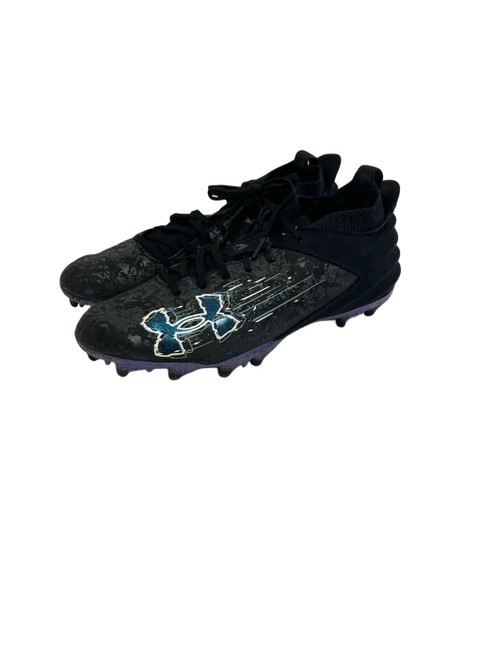 Vist Large View of Product Image Which is Used Under Armour Blur Smoke Mens 7.5 Adult FB Cleats