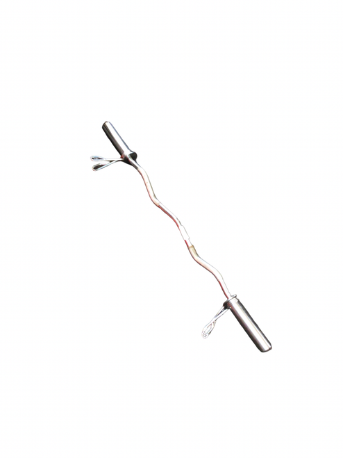 Vist Large View of Product Image Which is Used Exercise Olympic Curl Bar 48"