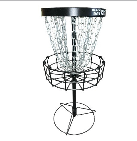 Vist Large View of Product Image Which is Used MVP BLACK HOLE MINI BASKET Disc Golf Goal Black