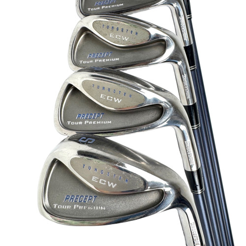 Vist Large View of Product Image Which is Used Bridgestone PRECEPT TOUR PREMIUM Women's RH Iron Set 7I-SW Ladies Flex Graphite Shaft