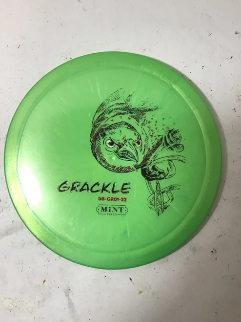 Vist Large View of Product Image Which is Used Mint SUBLIME GRACKLE Disc Golf Driver Green 168g
