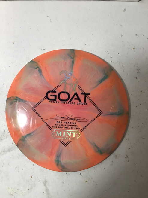 Vist Large View of Product Image Which is Used Mint APEX GOAT Disc Golf Driver Coral 175g