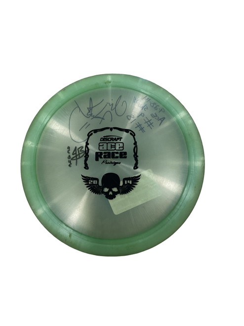 Vist Large View of Product Image Which is Used Discraft 2014 ACE RACE PROTOTYPE HEAT Disc Golf Driver Green