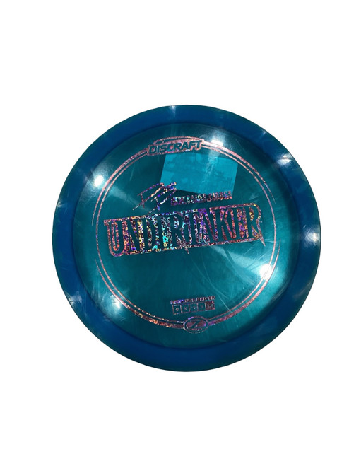 Vist Large View of Product Image Which is Used Discraft PP UNDERTAKER Disc Golf Driver Navy Blue