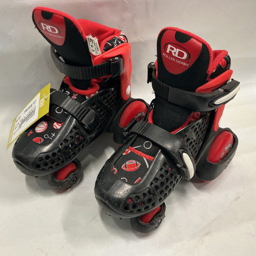 Vist Large View of Product Image Which is Used RollerDerby EZ ROLL Child Roller Quad Skates Black Adjustable