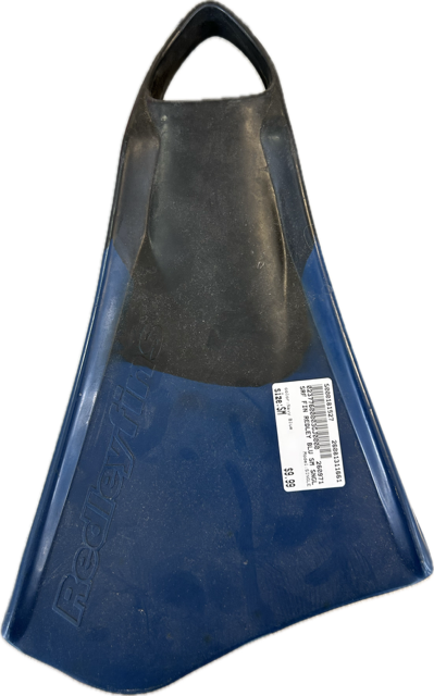 Vist Large View of Product Image Which is Used SINGLE Underwater Fins Navy Blue SM