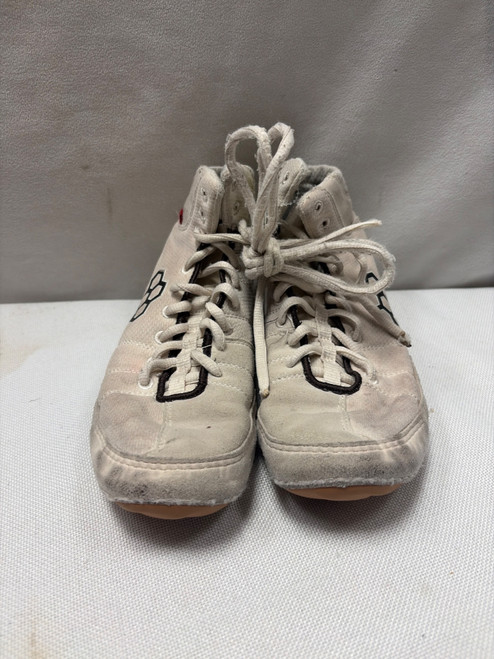 Vist Large View of Product Image Which is Used Rudis Wrestling Shoes White Youth 10.5