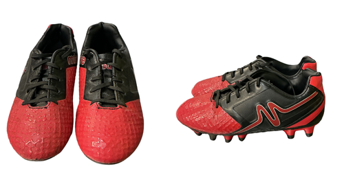 Vist Large View of Product Image Which is Used Mitre Soccer Cleats Red Junior 01