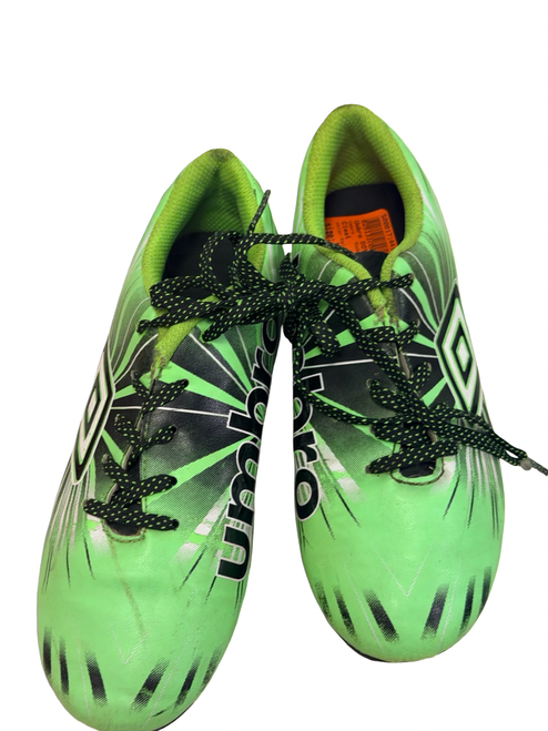 Vist Large View of Product Image Which is Used Umbro Soccer Cleats Lime Green Junior 02