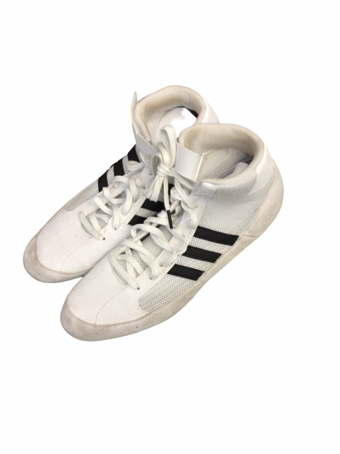 Vist Large View of Product Image Which is Used Adidas Wrestling Shoes White Senior 10