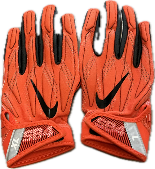 Vist Large View of Product Image Which is Used Nike SUPERBAD 4 FB Gloves Orange LG