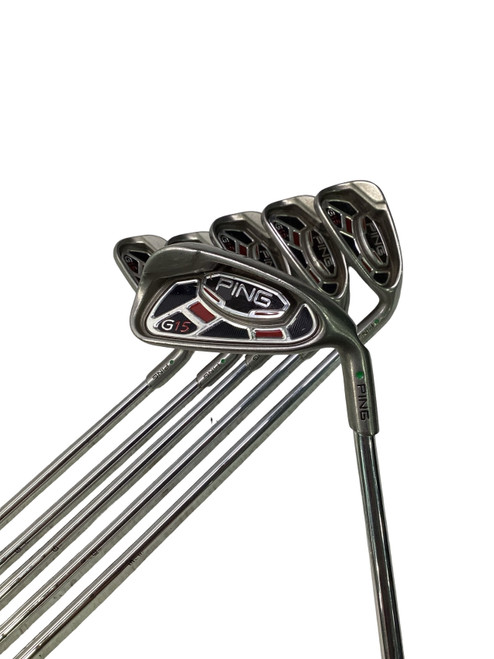 Vist Large View of Product Image Which is Used Ping G15 GREEN DOT Mens Iron Set RH 5I-PW