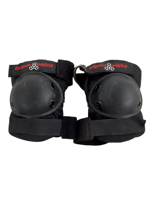 Vist Large View of Product Image Which is Used Triple Eight Skateboard Elbow Pads Black MD