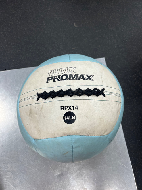 Vist Large View of Product Image Which is Used RHINO PROMAX 14LB WALL BALL Wall Ball Carolina Blue 14 lb