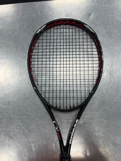 Vist Large View of Product Image Which is Used Prince Q3 RED Adult Tennis Racquet Black 4 3/8"